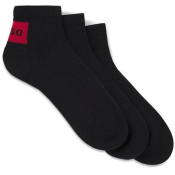 HUGO Dreier-Pack Freizeitsocken mit Kontrastlogo