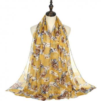 Hijab Musulman Étole Imprimée Floral