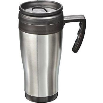 Tazza termica MATO in acciaio inox spazzolato, nera 0.4 l