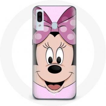 Capa protectora Samsung Galaxy A20 Minnie Mouse rosa