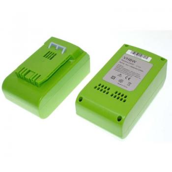 Set de 2 Batteries 24 V pour Outil Électrique Greenworks G24 (Li‑ion, 5000 mAh)