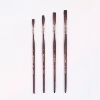 Squirrel Hair Flat Brush for Watercolor Painting
