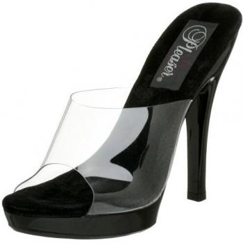 Pleaser LIP-101, Damen Plateau, Mehrfarbig(Clr/Blk), Größe 39