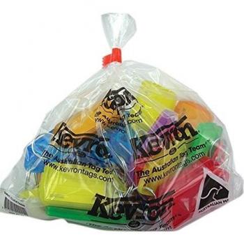 Kevron Assorted Large Plastic Clicktag Key Tags (25 Pack) ID30AC25
