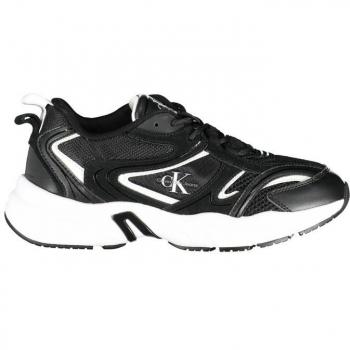 Calvin Klein Jeans Damen Sneakers Retro Tennis Su-Mesh Schwarz Größe 39