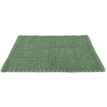 Tappetino bagno Osaka 50x80 in microfibra, verde – assorbimento rapido e antiscivolo