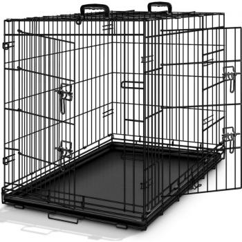 TRESKO Hunde-Transportkäfig faltbar