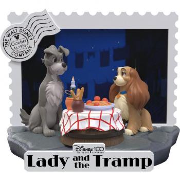 Beast Kingdom Figura del 100 Aniversario de La Dama y el Vagabundo de Disney