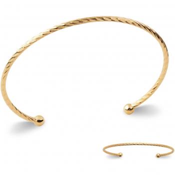 2 mm goldbeschichtetes Kleopatra-Armband – Les Trésors De Lily Q8937
