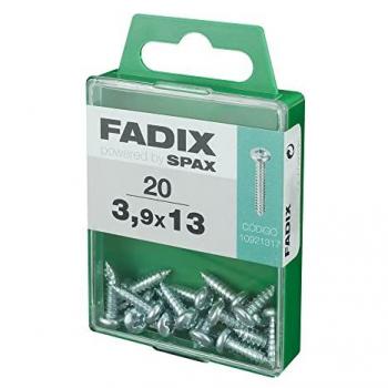 Fadix Tornillos de Rosca Chapa 3,9 x13 mm, 20 Unidades – Caja