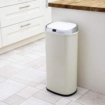 Morphy Richards 50L Cream Square Sensor Bin