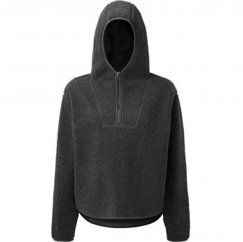Felpa con cappuccio e zip a un quarto TriDri in pile per donna