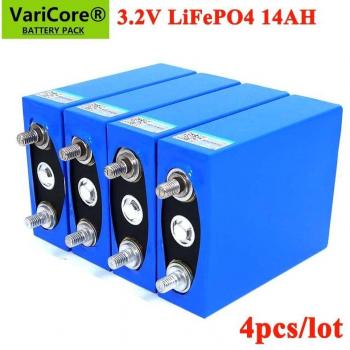 Batteries LiFePO4 3.2V 14Ah 14000mAh, 4 pièces, pour véhicules électriques