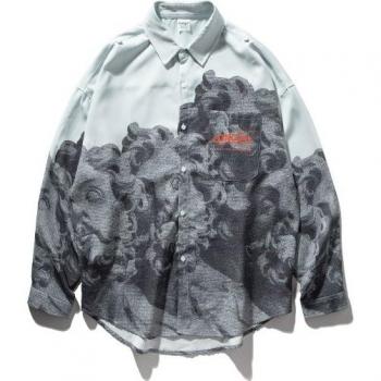Camisa de Manga Larga para Hombre, Estilo Chino, Novedad 92138W