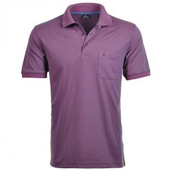 RAGMAN Herren Poloshirt rot aus Baumwolljersey