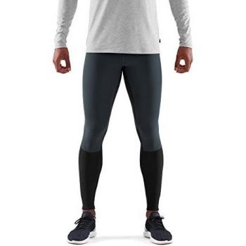 SKINS DNAmic Thermal Windproof Leggings Longs Homme Noir/Charbon Taille S