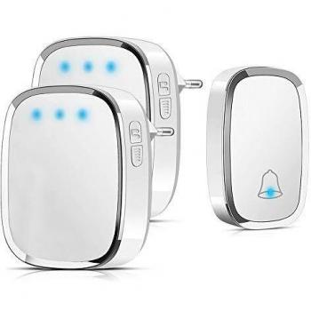Campanello Wi‑Fi Trasmettitore 1 + 2 Ricevitori