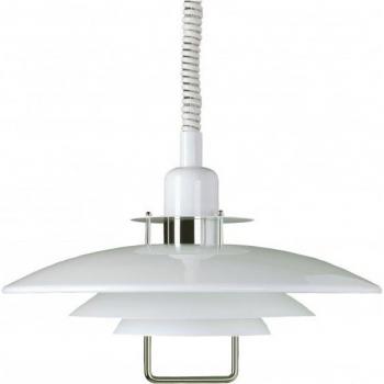 Lámpara de Techo Suspensa PRIMUS 50 Cm Metal Blanco y Cromo