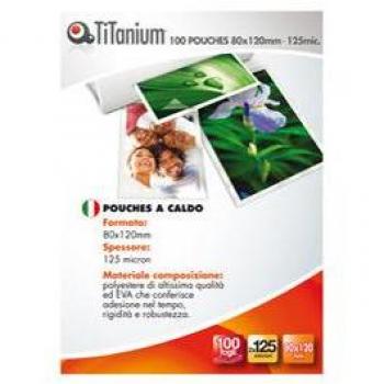 Pouches plastificazione 80x120 mm 125 micron Titanium