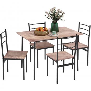 HOMCOM Set Tavolo con 2 Sedie per Bambini in Legno, Grigio