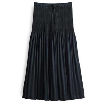 OPUS Midirock mit gelegten Falten Modell „Ribane french“ – Marine, Größe 38