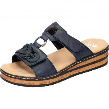 Rieker Pantolette, Plateau, Sommerschuh, Schlappen mit