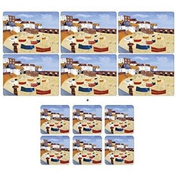 Pimpernel St Ives Tableware Set: 6 Placemats + Coasters