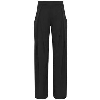 Women’s Tall Pleated Wide Leg Trousers – Long Tall Sally, Size 12L (Black)