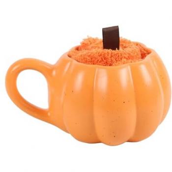 Autumn Pumpkin Mug and Sock Duo