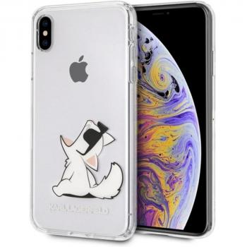 Karl Lagerfeld Fun Case für iPhone XS Max, Durchsichtig