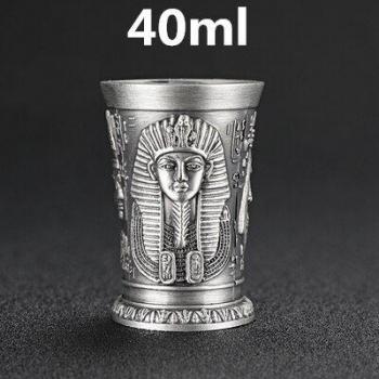 Barra de Vidrio 40ml Estilo Egipcio Antiguo con Copa Vintage