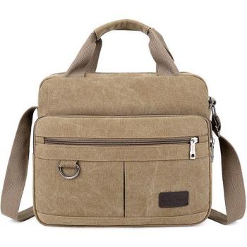 Bolso de hombro vintage de lona
