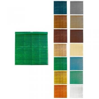 Madera Alicantina Estor Enrollable con Polea – Verde Barnizado