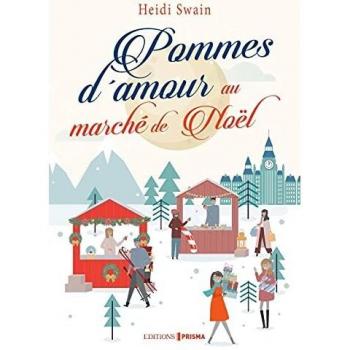 Pommes d'amour au marché de Noël
