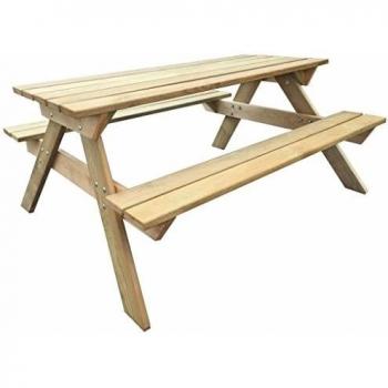 Table de Pique-Nique en Bois 150 x 135 x 71,5 cm