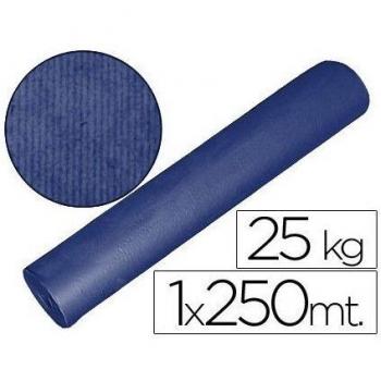 Bobine de papier kraft bleu 1,00 m x 250 m pour conditionnement