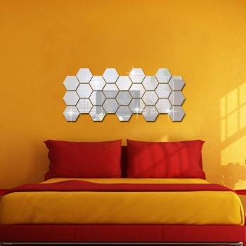 3D Mirror Effect Acrylic Wall Stickers