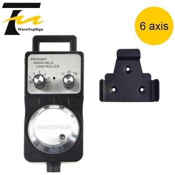 CNC Router Handwheel Pulse Generator 4/6 Axis 60mm DC5V 6-Pin 100PPR