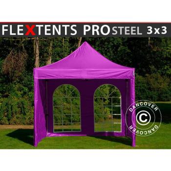 FleXtents PRO Carpa 3x3m Morada
