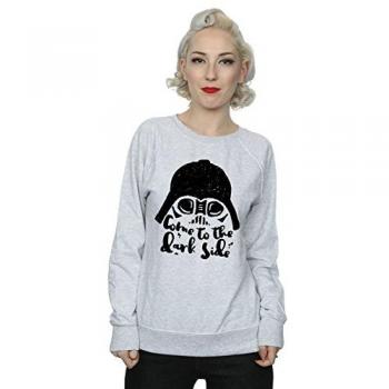Star Wars Women's “Vader Dark Side” Graphic Tee in Grey – Small