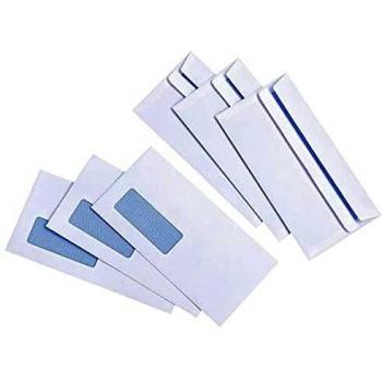 Star Value Envelopes Wallet Press Seal Window 90gsm DL 110x220mm White Pack of 1000 088508