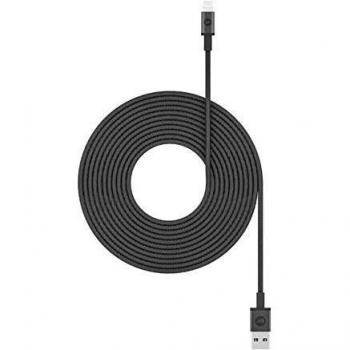 USB‑A to Lightning 3 m ChargeSync Cable – Zagg Mophie (Black)