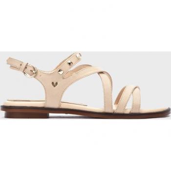 Sandalias Mazzini 1535 con Detalle de Tacón de Cuero