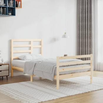 VidaXL Solid Wood Bed Frame 90x200 cm without Mattress