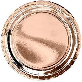 Carton Rose Gold : 6 assiettes 23 cm – Décor Pratique