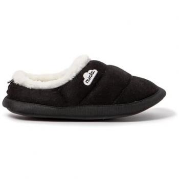 Nuvola Chaussons Classiques en Velours Noir