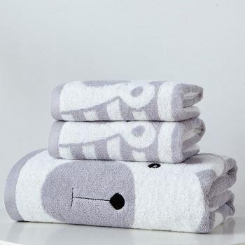 Cute Bear Microfiber Bath Towel Set