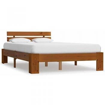 Vidaxl Honey Brown Bed Frame 120x200cm Solid Wood Pine