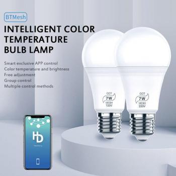 Lumière LED Intelligente E27 7W avec Alexa et Google Home