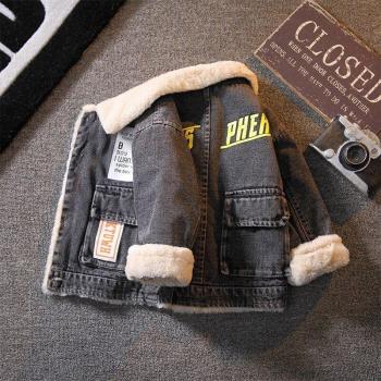 2022 Kids Velvet Denim Jacket